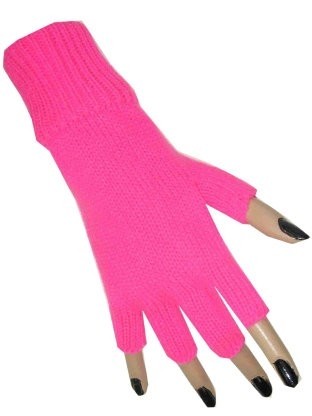 10828 vingerloze handschoenen fluor pink