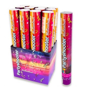 19054 party shooter 40 cm luchtdruk gekleurde papieren confetti en streamers worp ca 4 meter 295