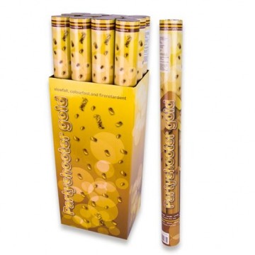 19063 slowfall partyshooter 60 cm luchtdruk metallic goud kleurvast en brandvertragend worp ca 6 meter 595