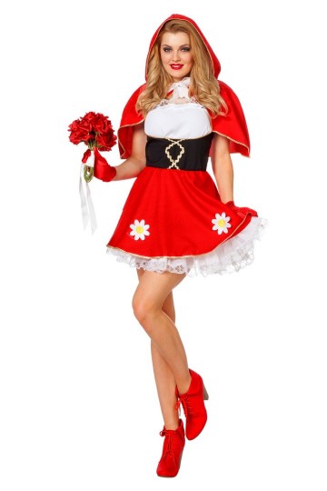 4284 jurkje met rode cape 2995 foto 1