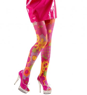 4708h panty flower power hippie 599 40den