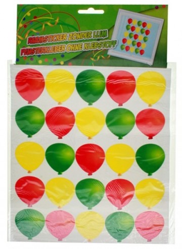 55540 raamsticker ballonnetjes 35x50 cm 599