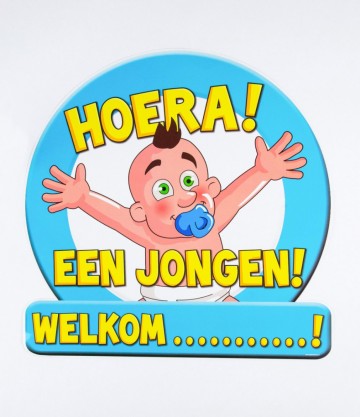 7005018 huldeschild geboorte jongen 395