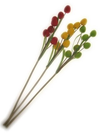 94810 deco takken per 3 stokken ovale bollen 799