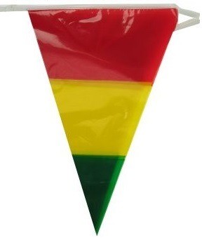 94968 vlaggenlijn rood geel groen gestreept 10m 250