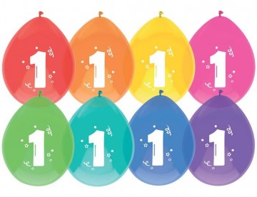 Ballonnen 1 30cm 8 stuks 442201 225