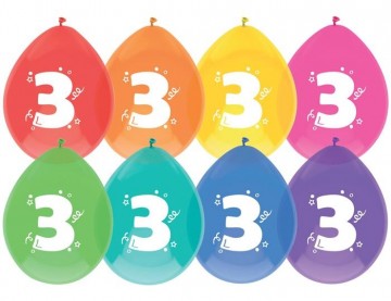 Ballonnen 3 30cm 8 stuks 442203 225