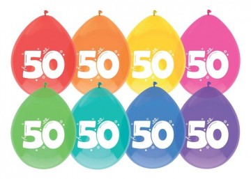 Ballonnen 50 30cm 8 stuks 442217 225