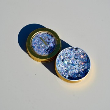 X sins 01 zilver gezicht glitters