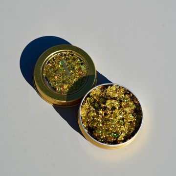 X sins 04 goud gezicht glitters