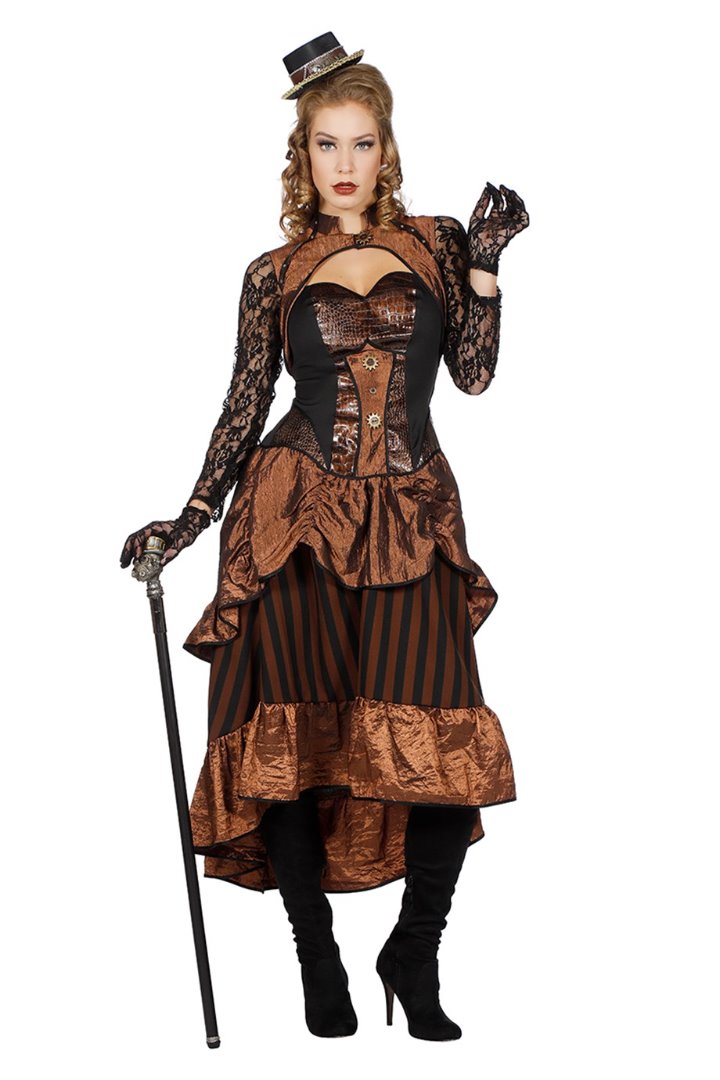 Brandweerman les Uitsteken Steampunk Victoria - Dames - Carnavals- en feestwinkel | Carnavalsshop 't  Mooswief Maastricht