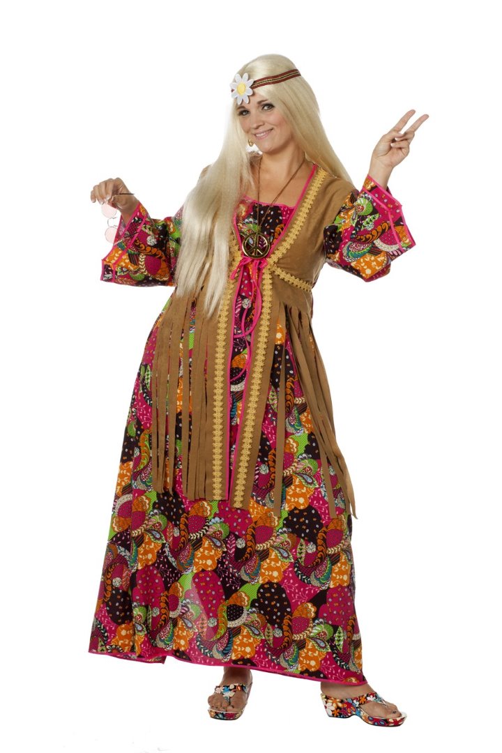 houten Verhogen Lionel Green Street Hippie jurk - Dames - Carnavals- en feestwinkel | Carnavalsshop 't Mooswief  Maastricht